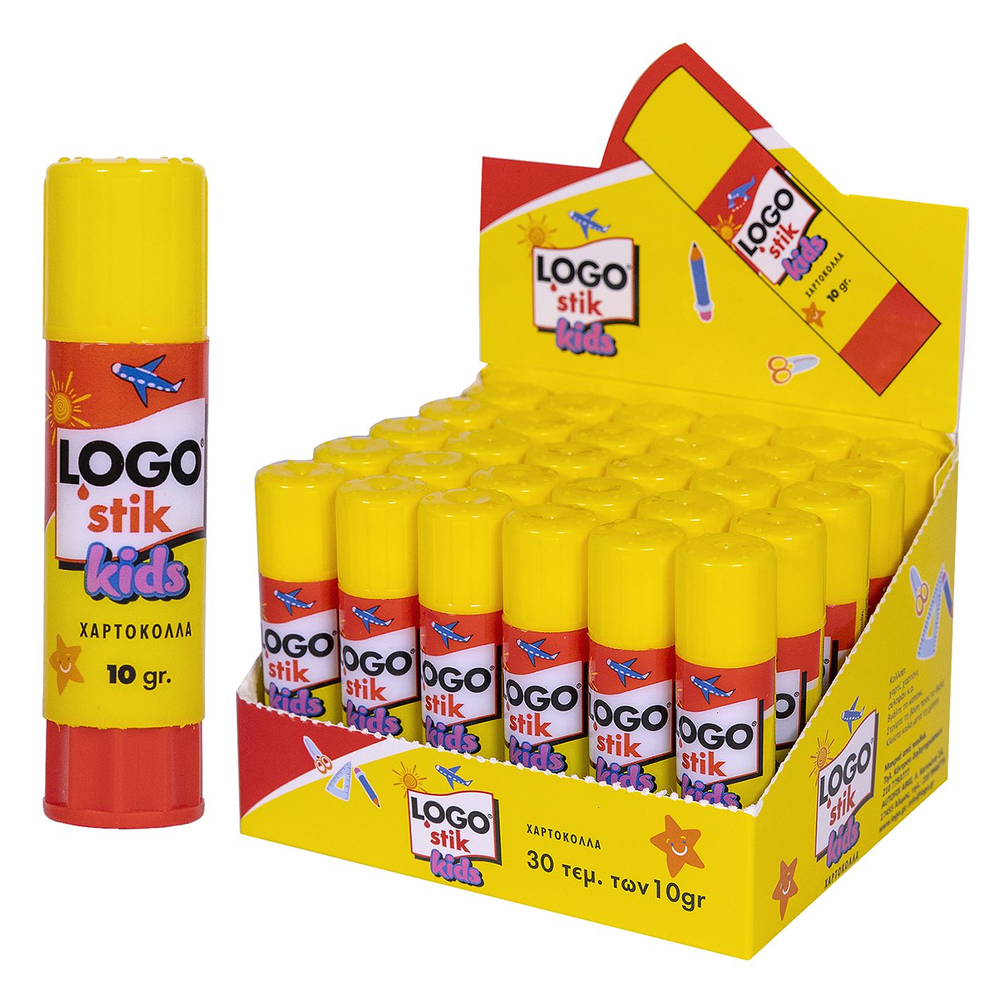 Κόλλα stick 10 γρ. Logo Kids