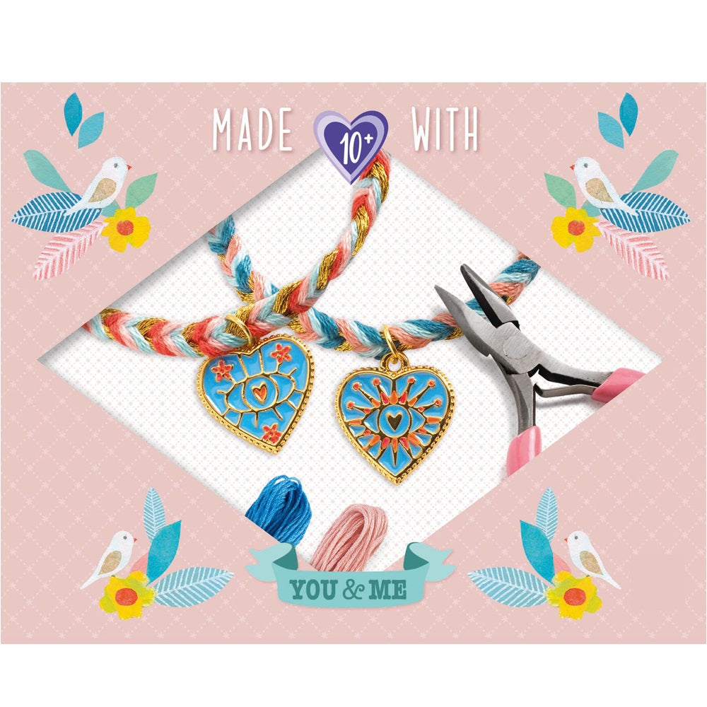 Κατασκευάζω βραχιόλια με κλωστές "Καρδιά"