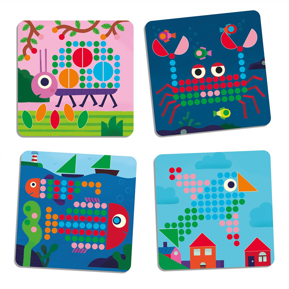 Μωσαϊκό με καβίλιες "Πασχαλίτσα και ζωάκια"