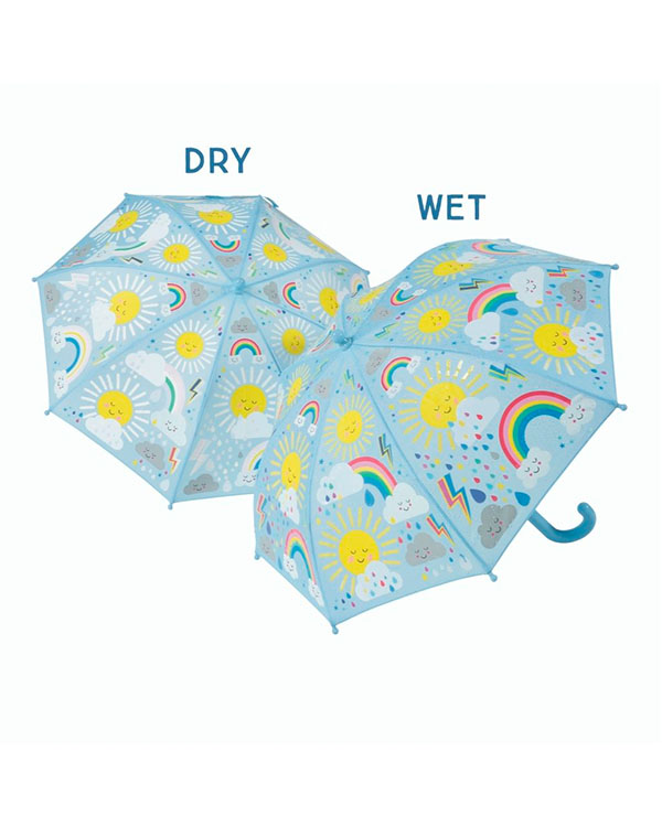 Ομπρέλα που αλλάζει χρώμα "Ήλιος και Σύννεφα"