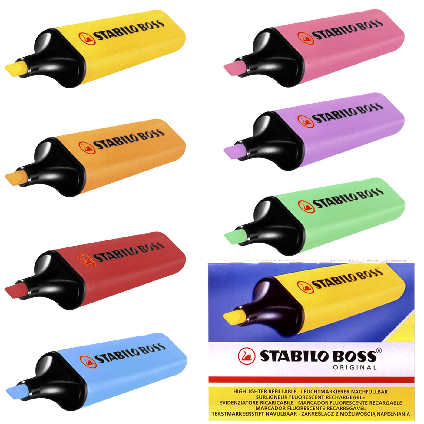 Μαρκαδόροι υπογραμμίσεως Stabilo Boss Original 5mm