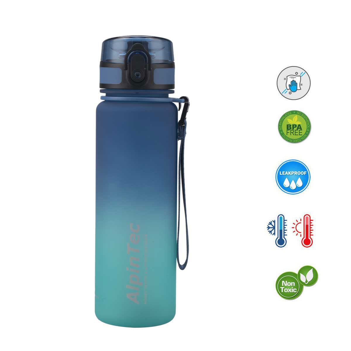 Παγούρι Bicolour 500 ml Blue/Green