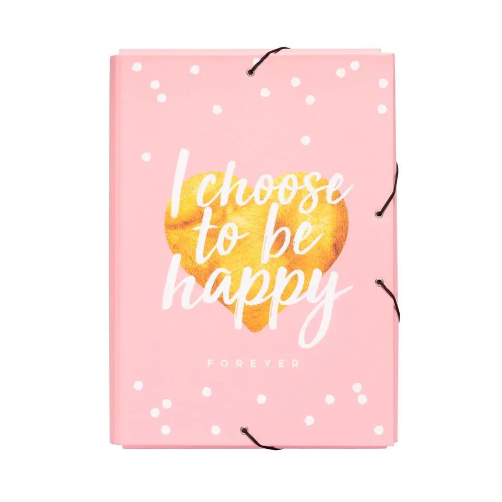 Φάκελος με λάστιχο A4, Glitter Stars