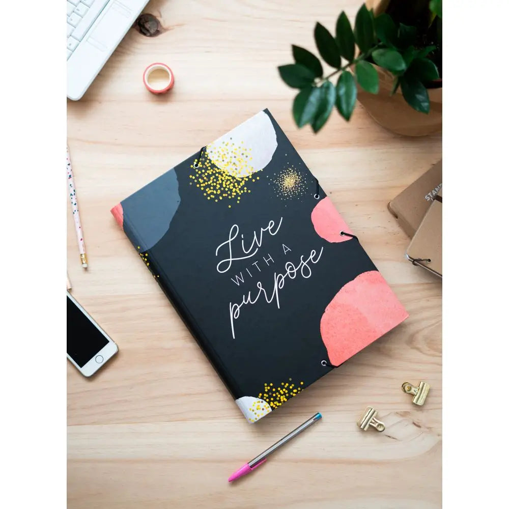 Φάκελος με λάστιχο A4, Glitter Gold Dreams