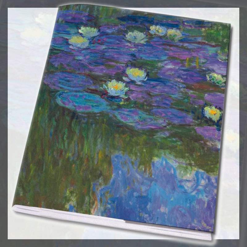 Τετράδιο Α5 καρφίτσα - Νούφαρα Monet