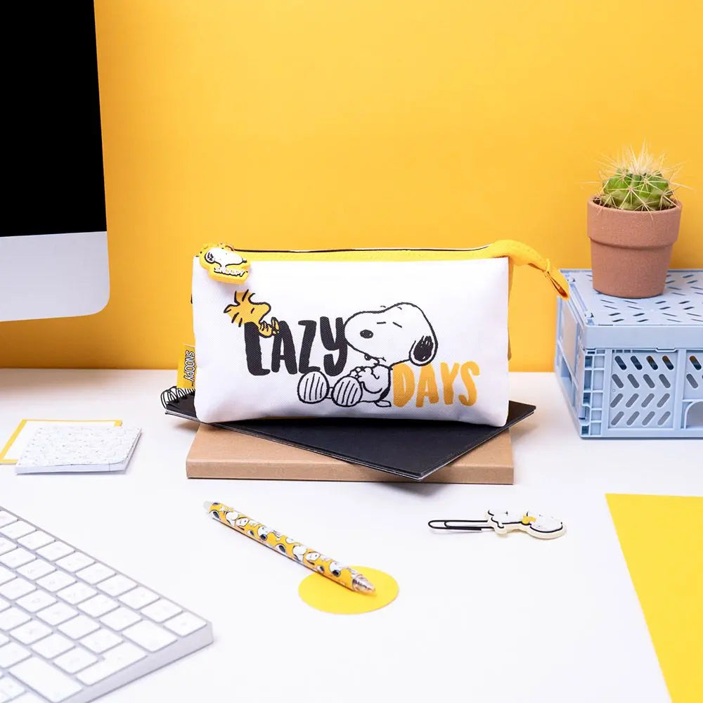 Κασετίνα τριπλή 22εκ. Snoopy Lazy Days