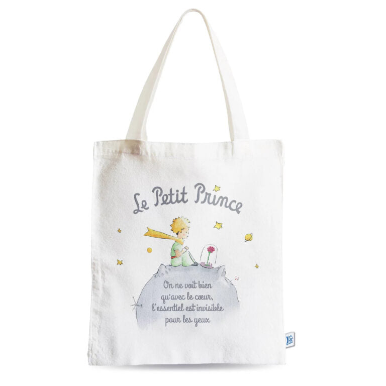 Τσάντα βαμβακερή Μικρός Πρίγκιπας Sur Terre Avec Rose
