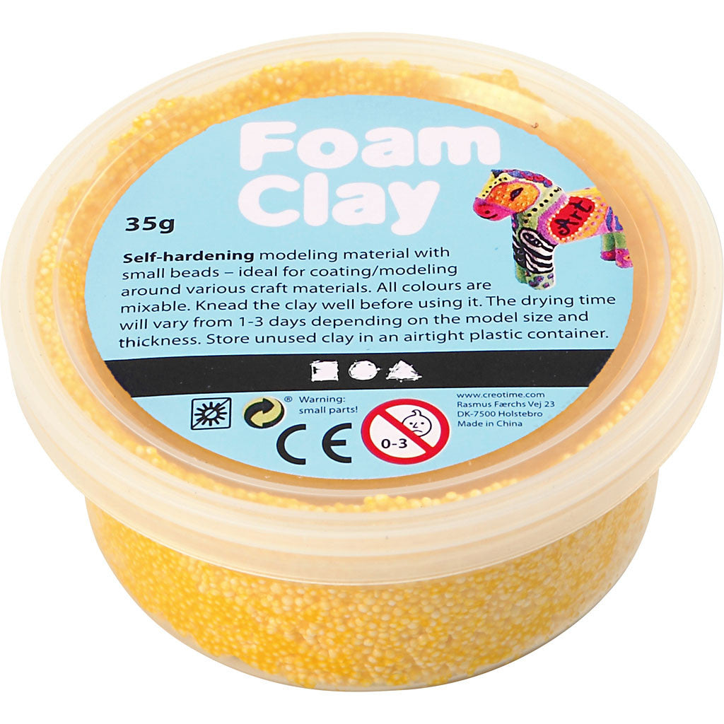 Foam clay κίτρινο, 35 γρ.