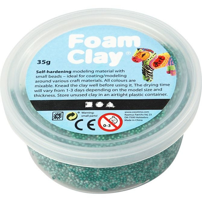 Foam clay πράσινο σκούρο, 35 γρ.