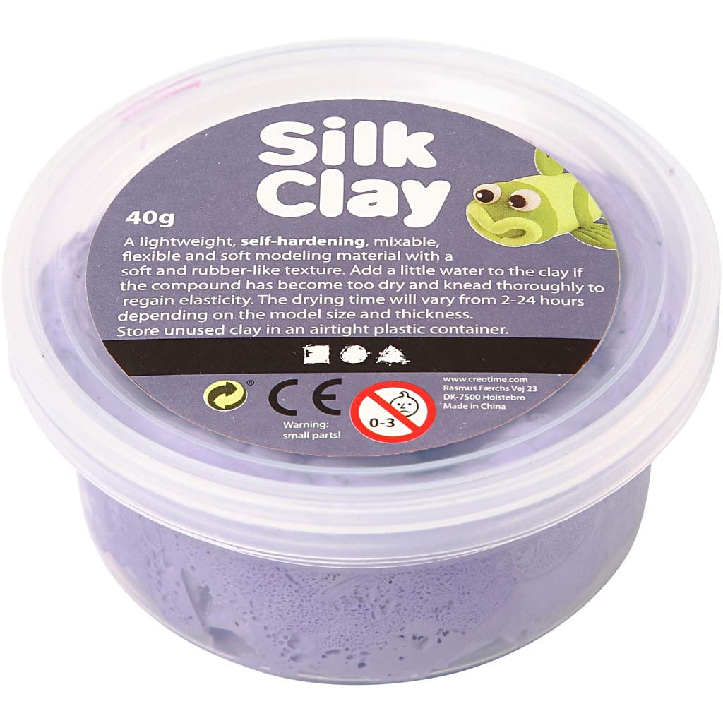 Silk clay μωβ, 40 γρ.