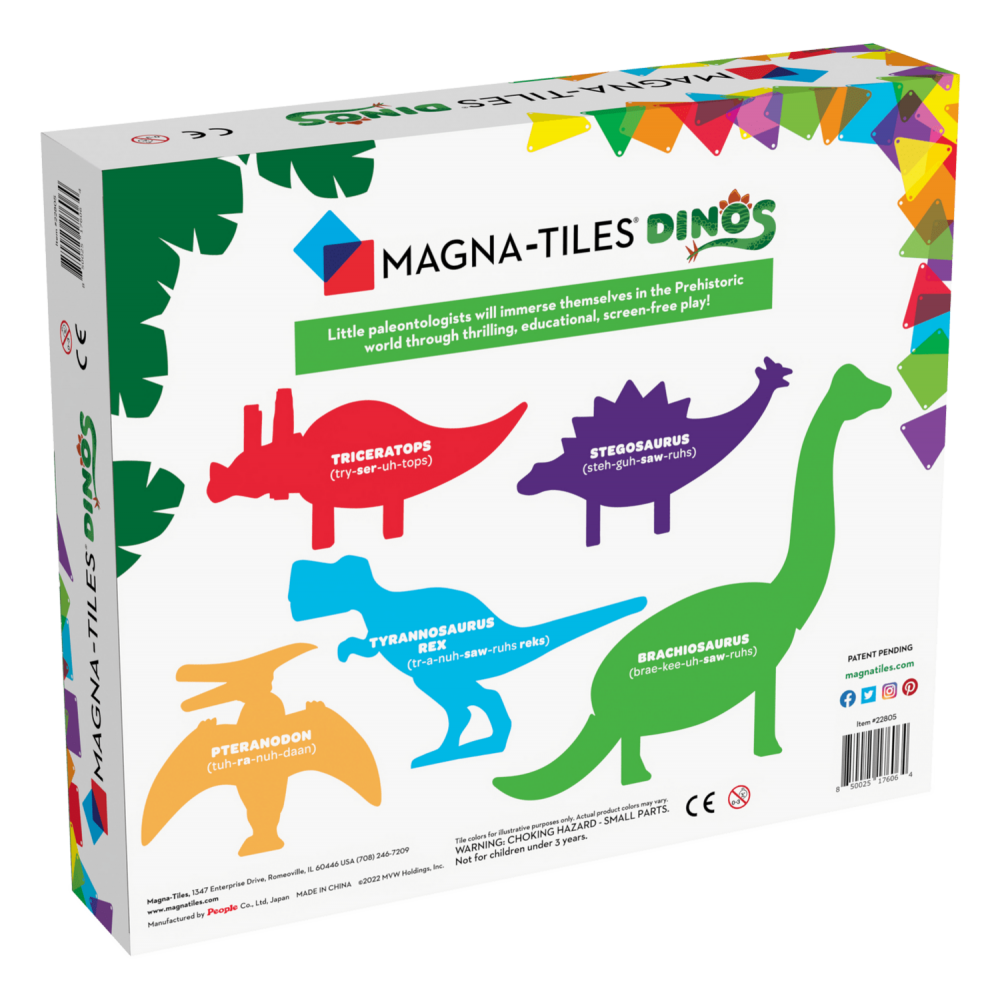 Μαγνητικό Παιχνίδι 5 κομματιών Dinos Magna-Tiles