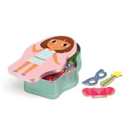 Μαγνητικό παιχνίδι με ξύλινα μαγνητάκια: "Νεράιδα"