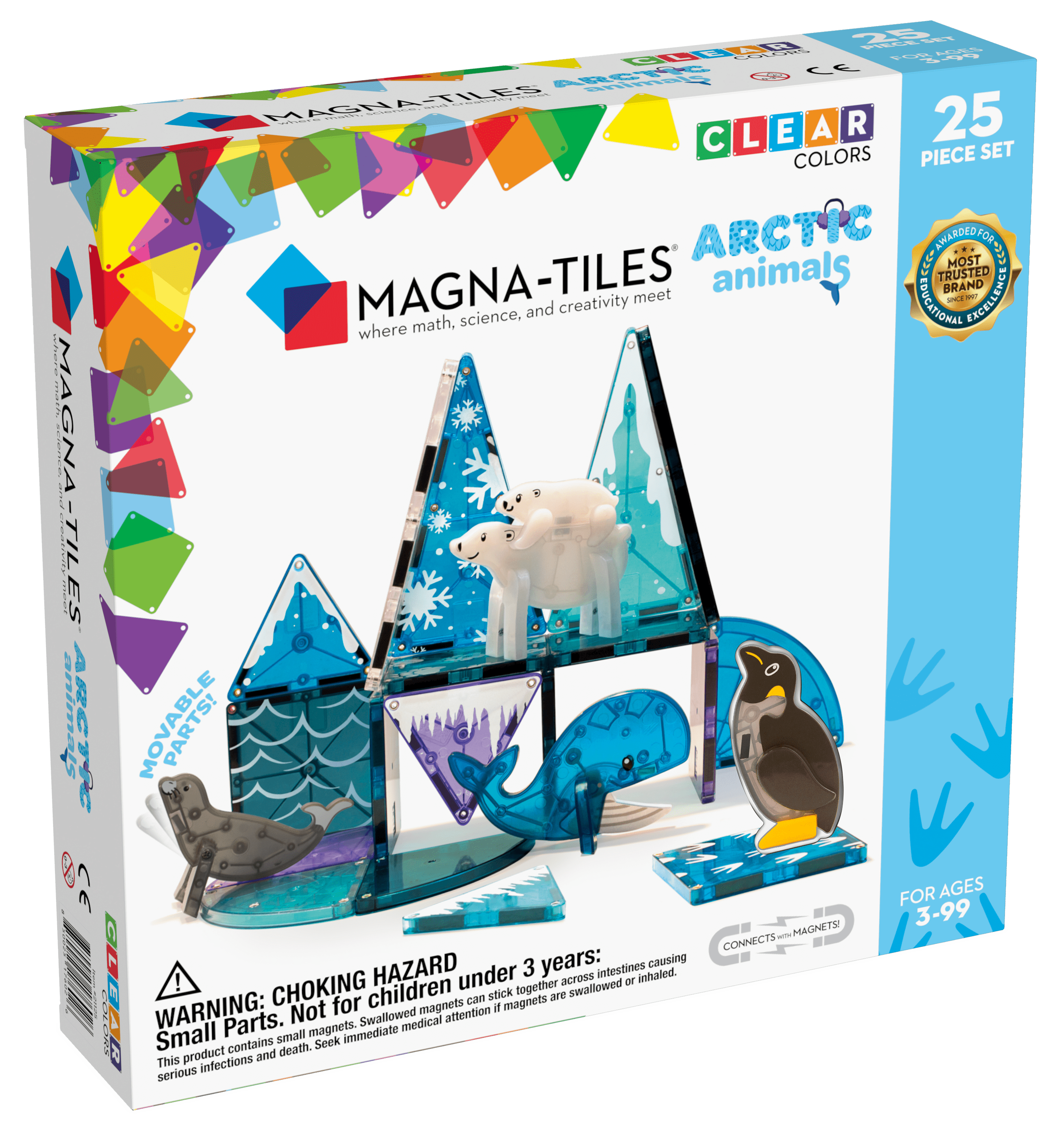 Μαγνητικό Παιχνίδι Arctic Animals 25 κομματιών Magna-Tiles