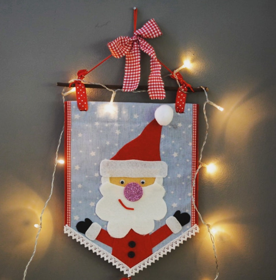 "Banner χριστουγεννιάτικο με τσόχες "- Δημιουργικά εργαστήρια by Hello Kids!