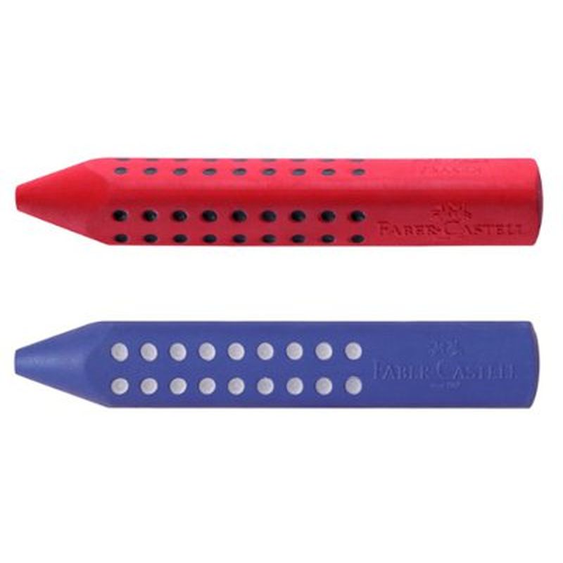 Γόμα Faber-Castell για μολύβι κόκκινη/μπλε