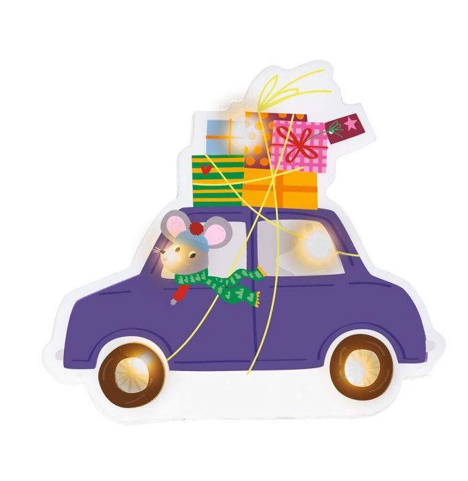 Χριστουγεννιάτικα φωτεινά αυτοκόλλητα για παράθυρο