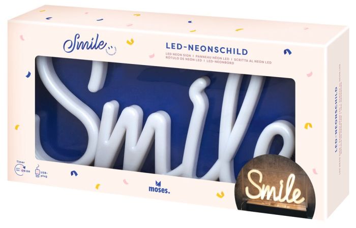 Επιγραφή LED "Smile"