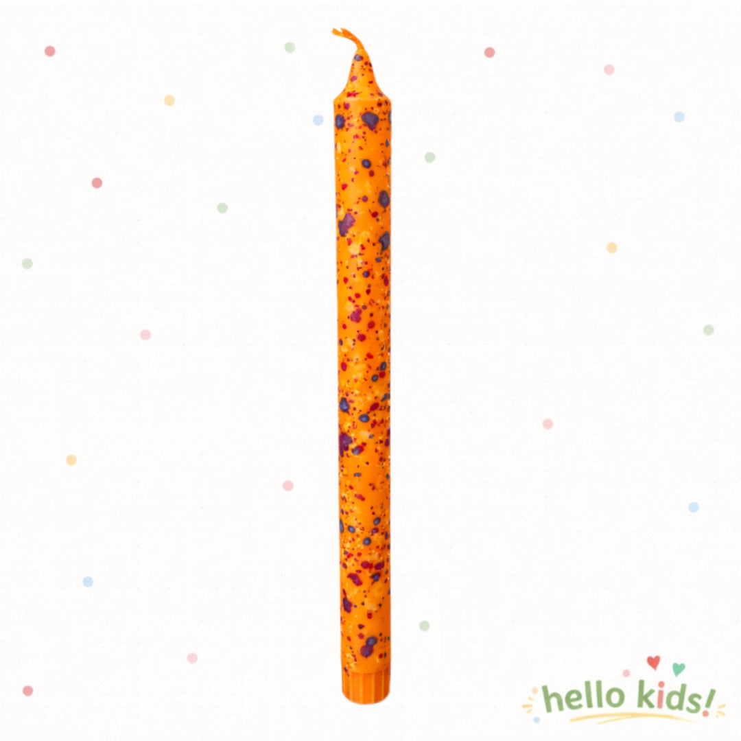 Λαμπάδα πολύχρωμη πορτοκαλί