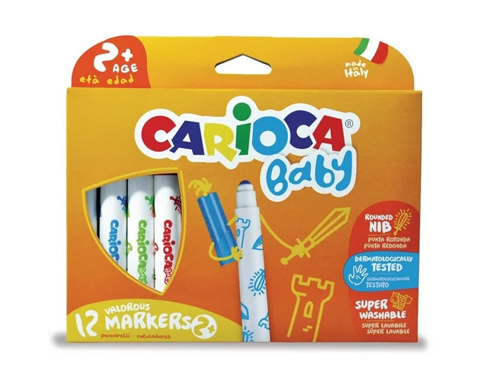 Μαρκαδόροι Carioca Baby 2+ (12 χρώματα)