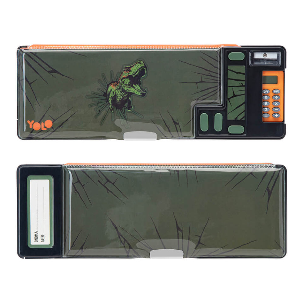 Κασετίνα retro "Green Dino"