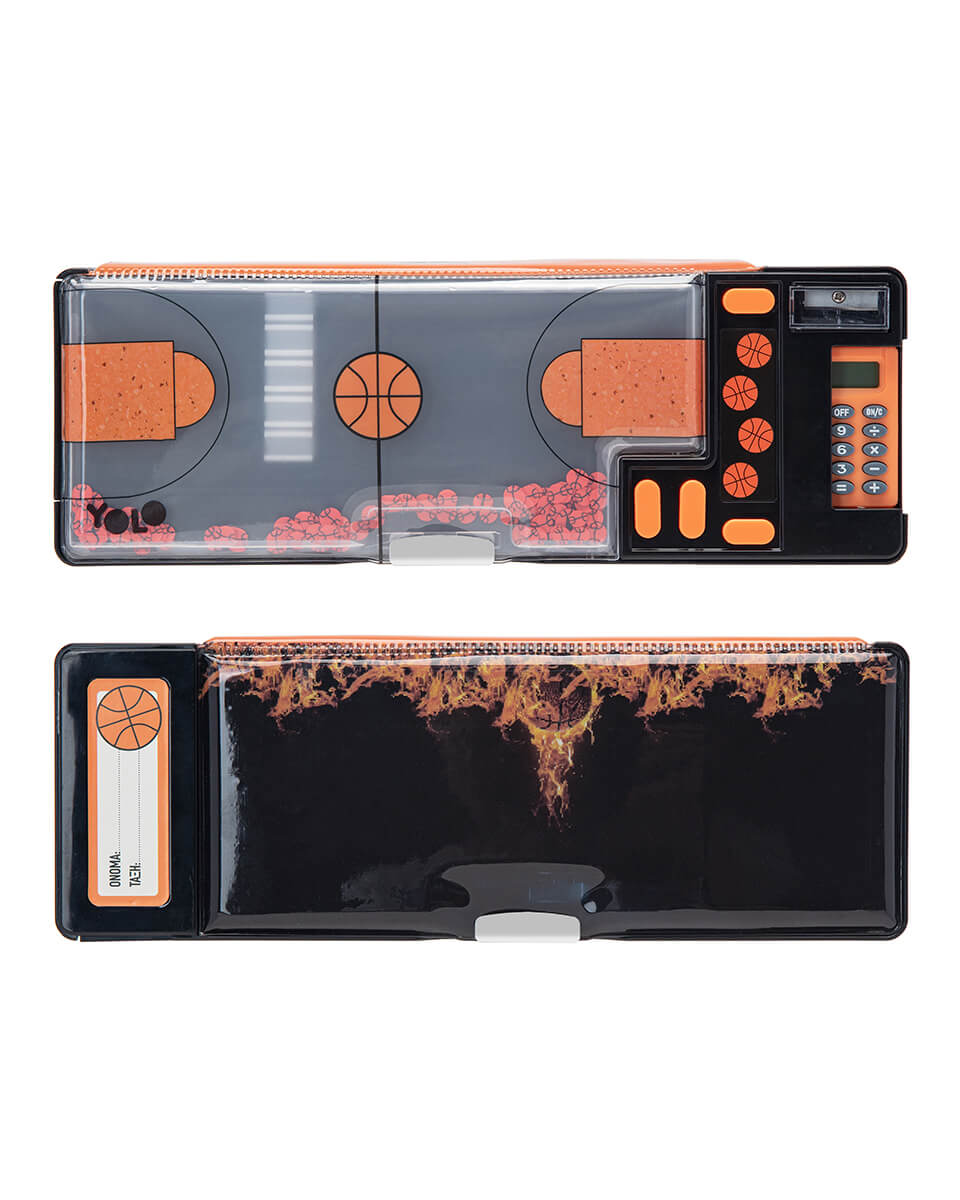 Κασετίνα retro "Flaming Basketball"