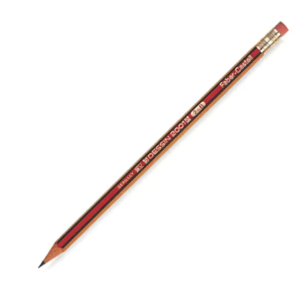 Μολύβι με γόμα Faber-Castell 2001 HB (12τμχ.)