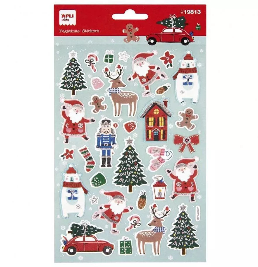 Χριστουγεννιάτικα αυτοκόλλητα - Christmas Ski