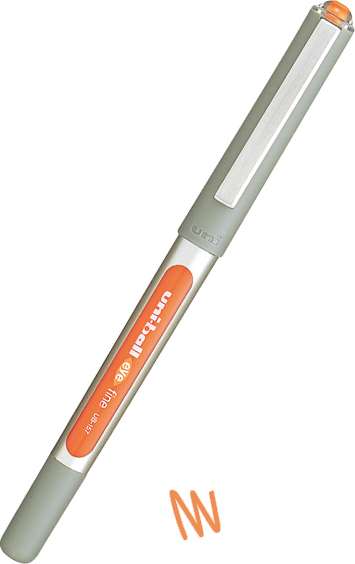 Uni-Ball Eye στυλό υγρής μελάνης 0.7mm - Πορτοκαλί