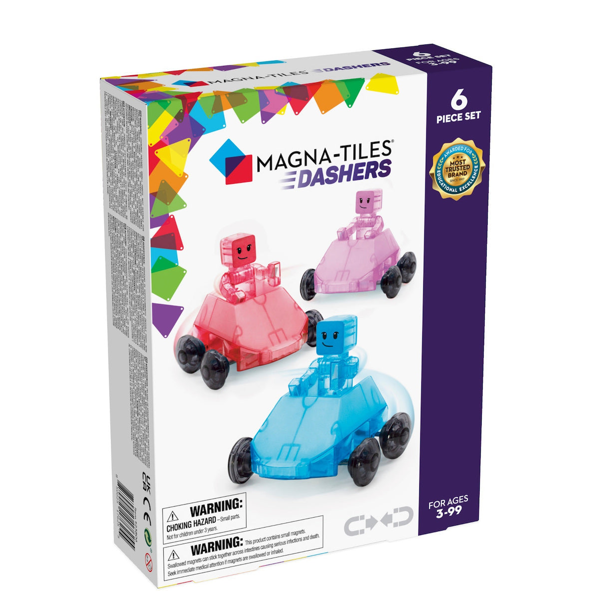 Μαγνητικό Παιχνίδι 6 κομματιών Dashers Magna-Tiles