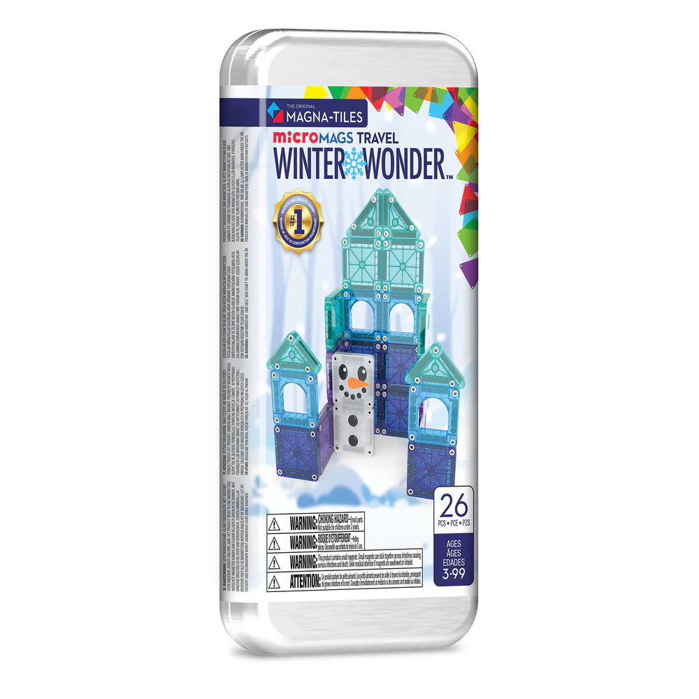 Μαγνητικό Παιχνίδι 26 κομματιών microMAGS Winter Wonder Travel set