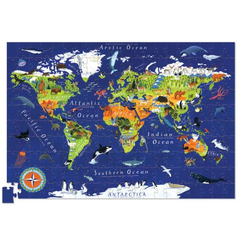 Παζλ 200 τμχ. με αφίσα "World Animals"