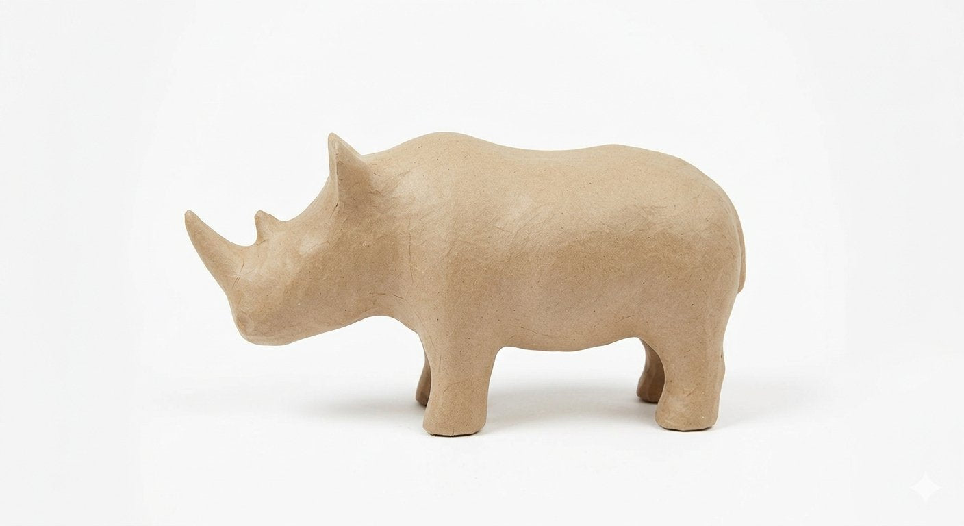 Ρινόκερος Papier Mâché