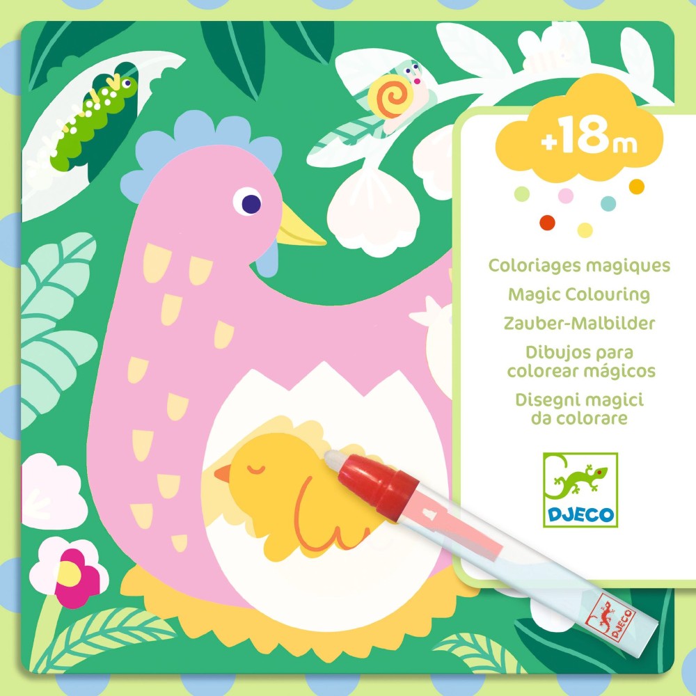 Ζωγραφίζω με μαρκαδόρο με νερό "Κοτούλα"