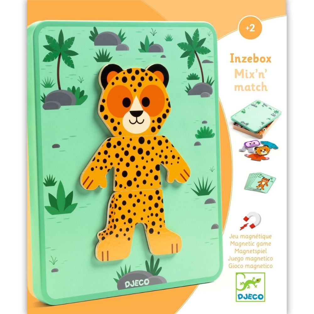 Μαγνητικό παιχνίδι με ξύλινα μαγνητάκια: "Mix'n'match"