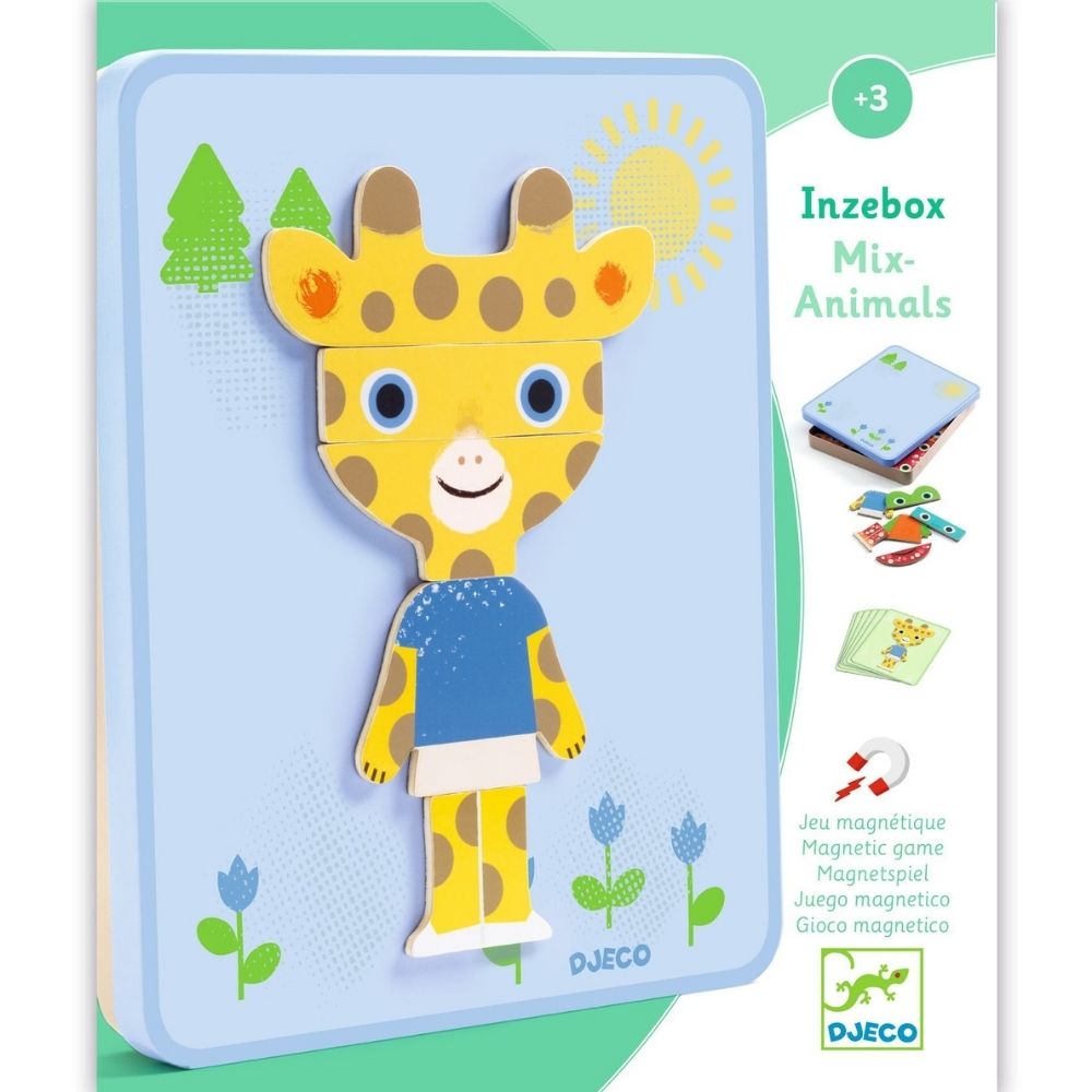 Μαγνητικό παιχνίδι με ξύλινα μαγνητάκια: "Ζωάκια"