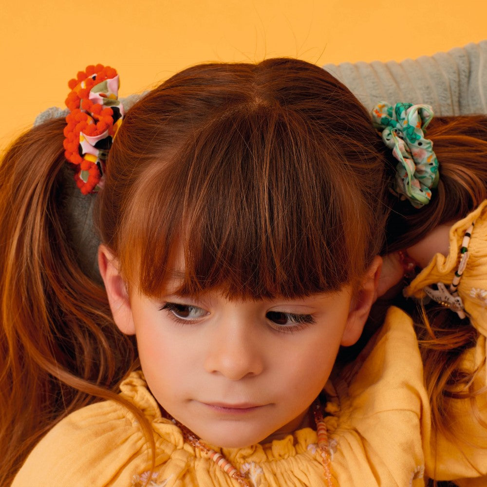 Λαστιχάκι μαλλιών scrunchie λουλούδια "Billy"