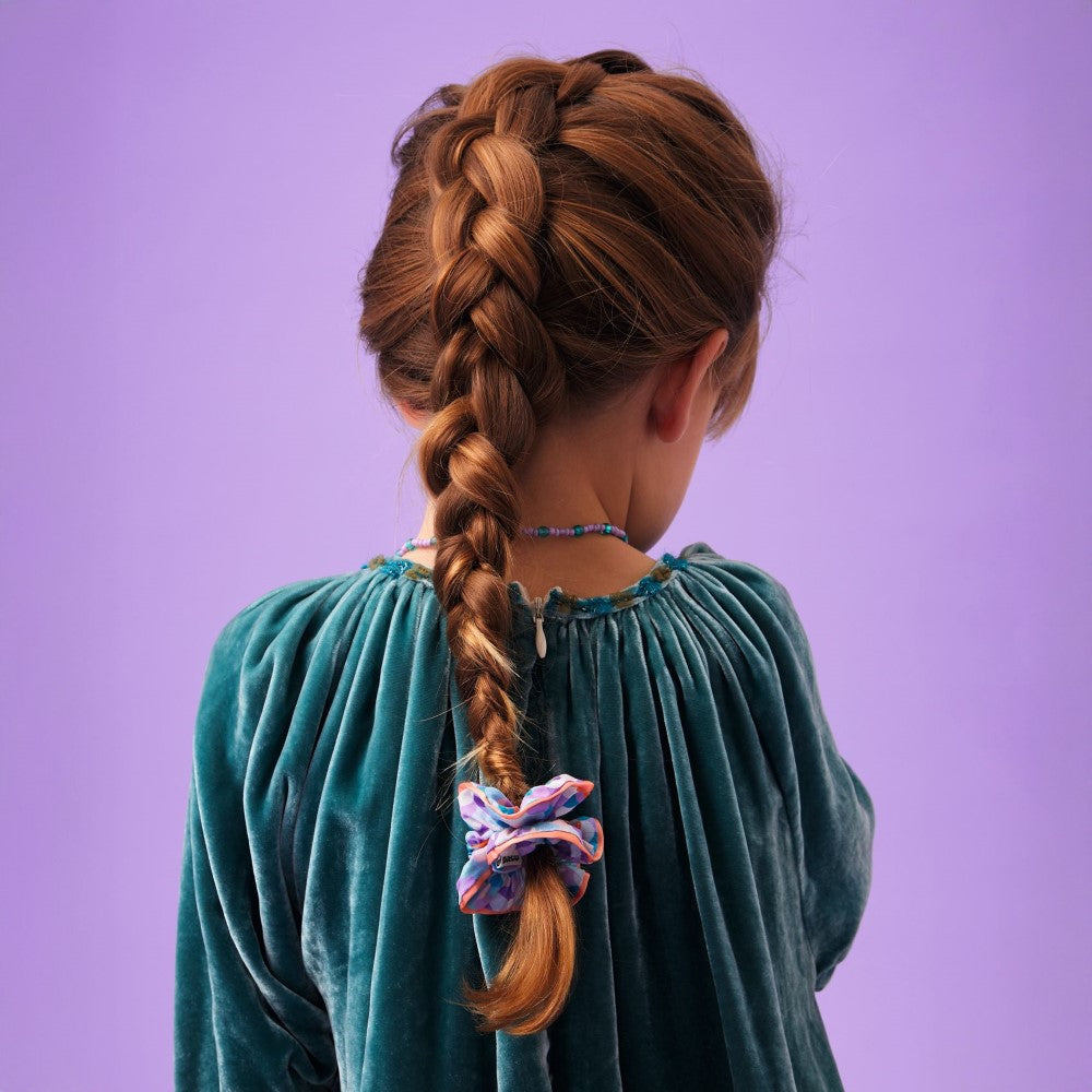 Λαστιχάκι μαλλιών scrunchie μωβ "Uhaina"