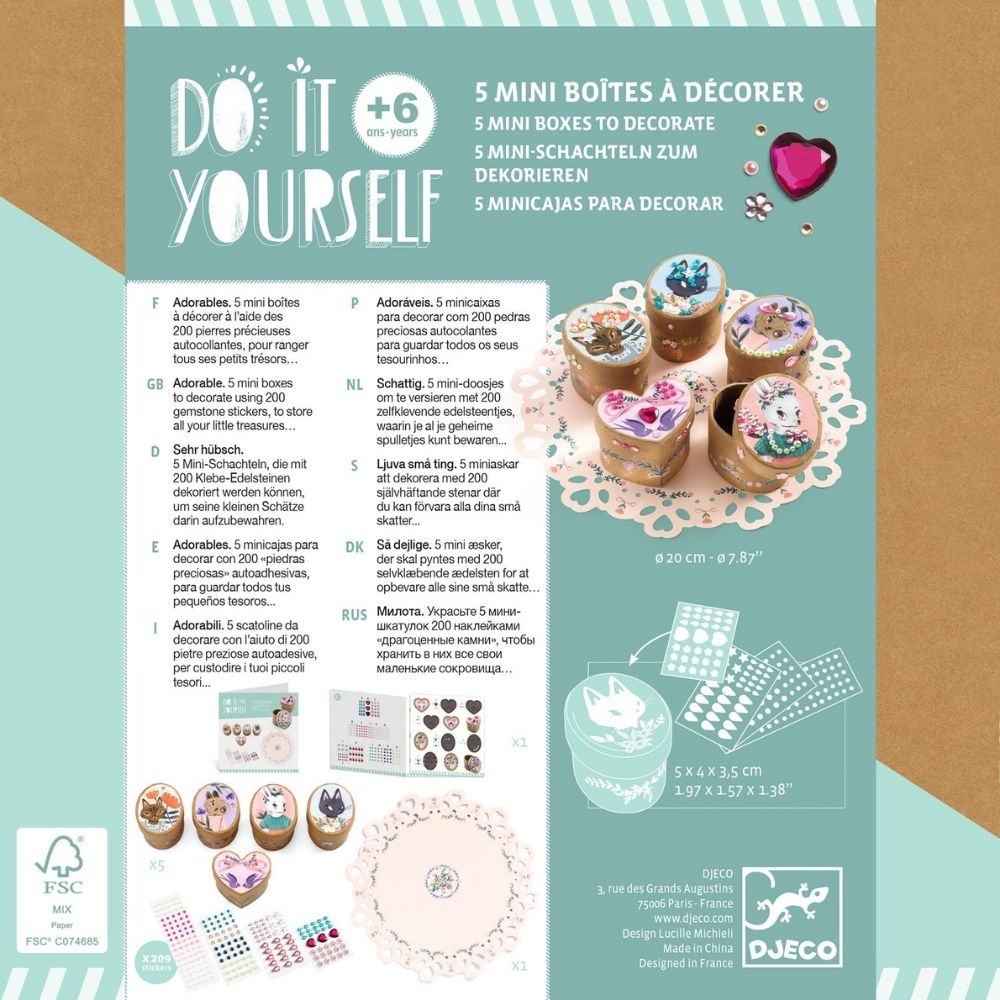 Φτιάχνω τα δικά μου μικρά κουτάκια με πετραδάκια