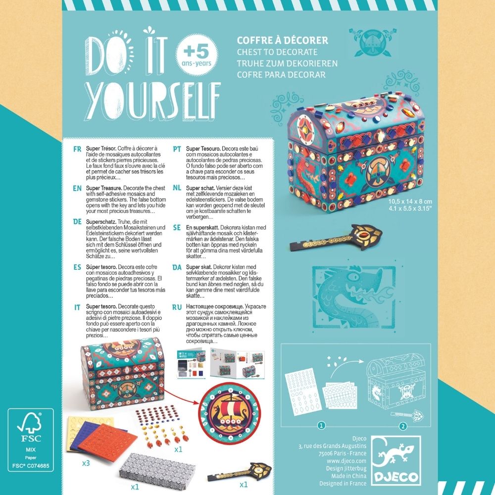 Διακοσμώ σεντούκι πολύτιμων αντικειμένων με κλειδί