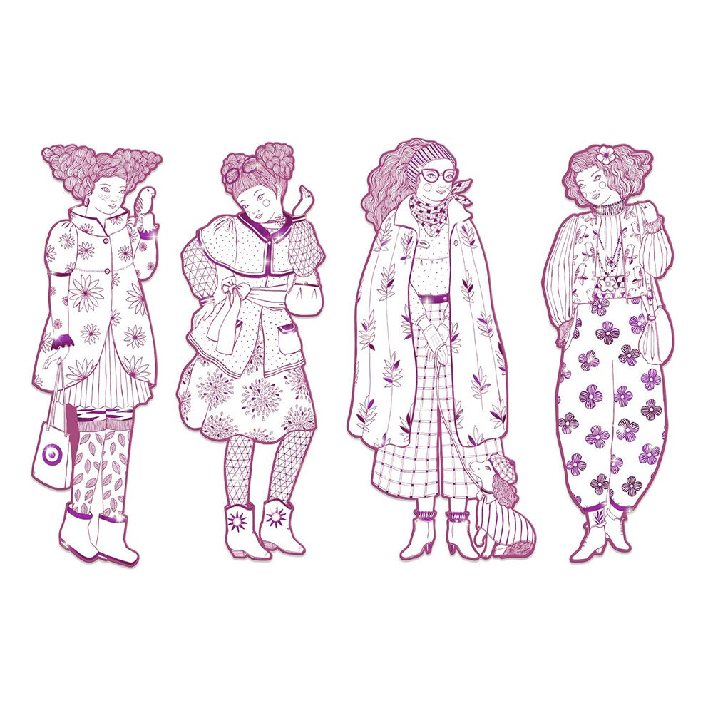 Ζωγραφίζω 4 φιγούρες-κορίτσια "Rosemary"