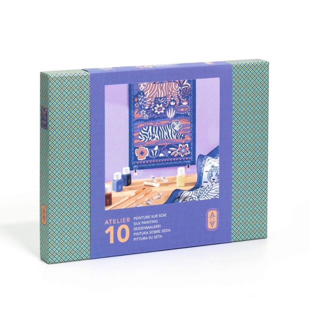 Ζωγραφική σε μετάξι "Τίγρης" - Atelier 10