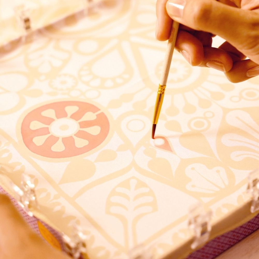 Ζωγραφική σε μετάξι "Πέταλα"