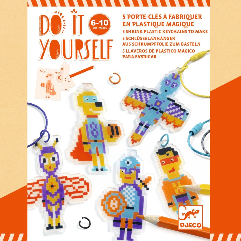 Φτιάχνω τα δικά μου μπρελόκ με Shrink Plastic "Σούπερ Ήρωες"