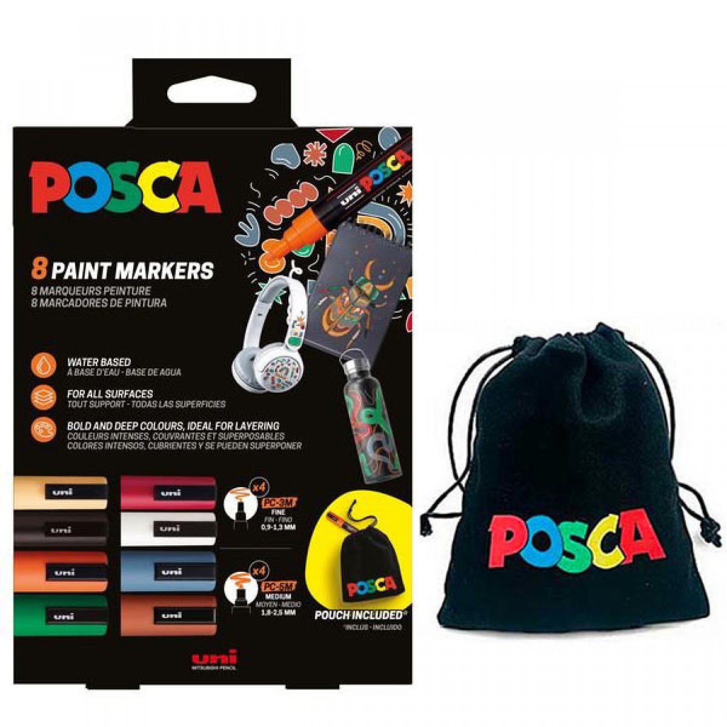 POSCA Cardboard Set Pouch 08-02