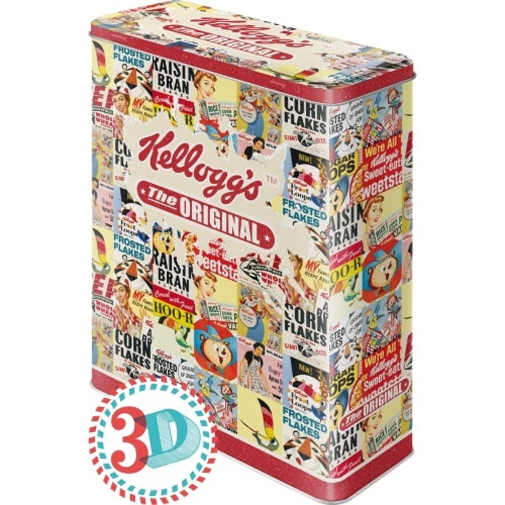 Nostalgic μεταλλικό κουτί γίγας Kellogg's "The Original Collage"