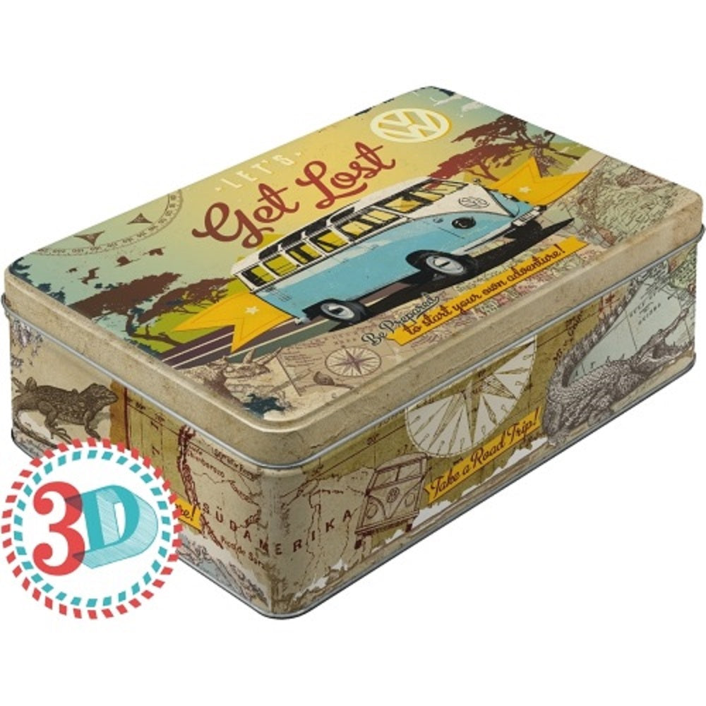 Nostalgic μεταλλικό κουτί flat 3D "Get Lost"