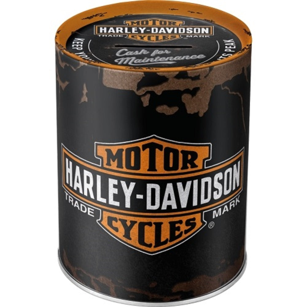 Nostalgic μεταλλικός κουμπαράς "Harley-Davidson Genuine Logo"