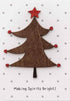Ευχετήρια κάρτα "Making spirits bright!" - Χριστουγεννιάτικο δέντρο