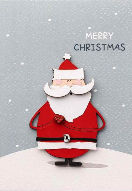 Ευχετήρια κάρτα "Merry Christmas" - Άγιος Βασίλης