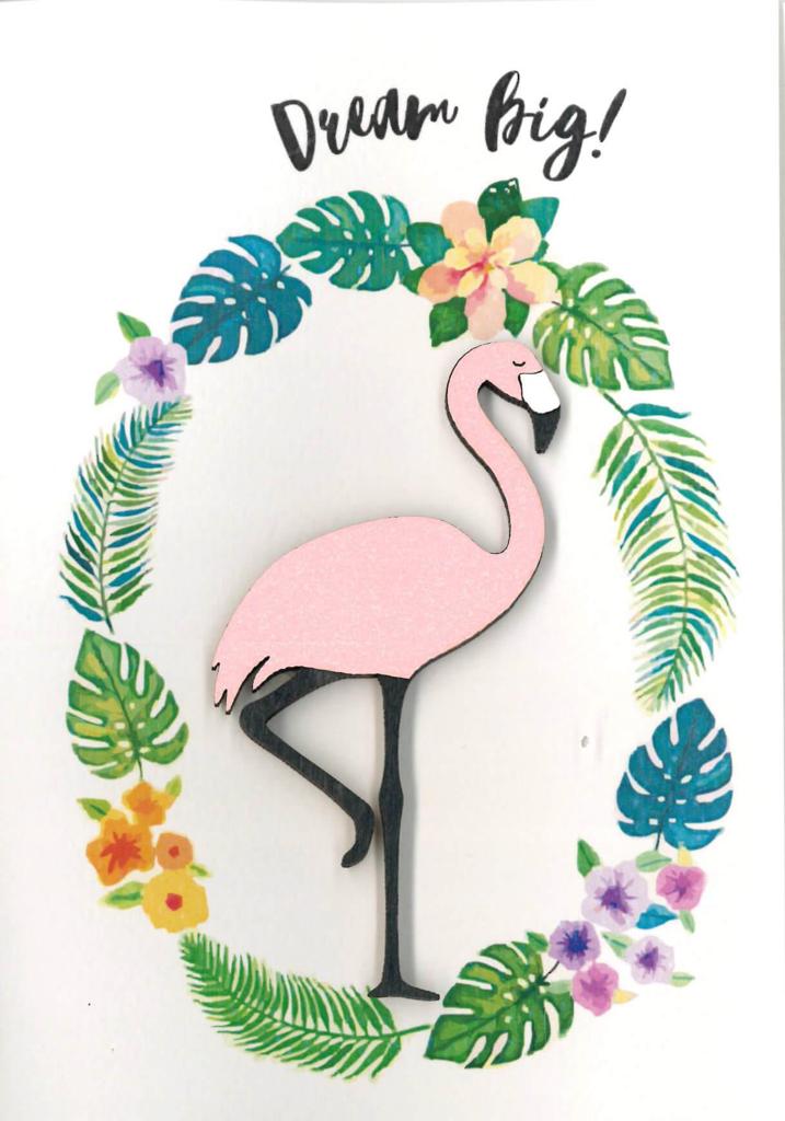 Ευχετήρια κάρτα με αποσπώμενη μαγν. φιγούρα "Dream Big"